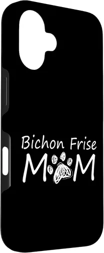 Vista 3 de iPhone 16 Bichon Frise Mom Owner Breed Dog Mommy Puppy Mother Mama Case