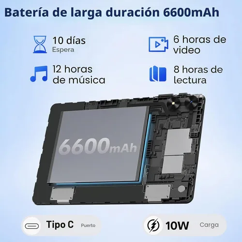 Vista 5 de SVITOO Android Tablet 10 Inch, 20GB RAM 128GB ROM Expandable WiFi 6 Blue