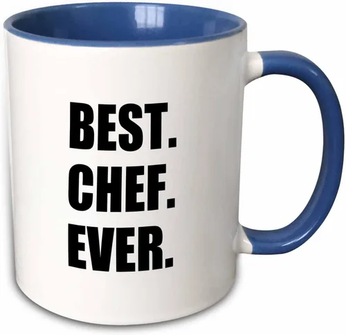 Vista 12 de 3dRose Best Chef Ever - Regalos de texto para los más grandes fanáticos de la cocina y la cocina del mundo, taza negra de dos tonos de 11 oz