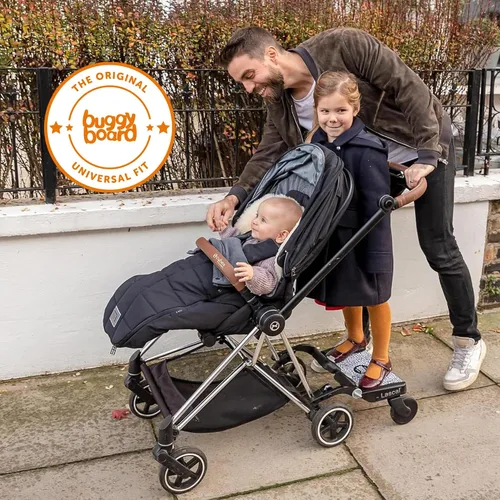 Vista 2 de Lascal BuggyBoard Mini Tabla Universal para Cochecito, Se Adapta al 90% de los Cochecitos, Compatible con UPPAbaby, Bugaboo, No Necesita Cochecito