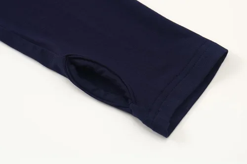 Vista 6 de OThread & Co. Camiseta corta de manga larga para mujer, cómoda con agujero para el pulgar, capa elástica básica