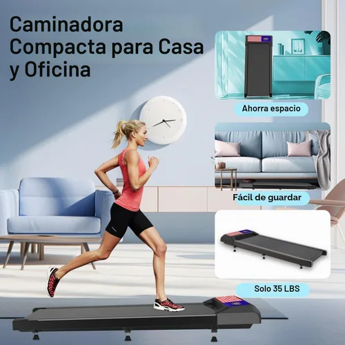 Vista 6 de Under Desk Treadmill, Walking Treadmill Pad, 2.5 HP 265 Lbs Low Noise Walking Pad Incline LED Display with Remote Control Walking Jogging Running