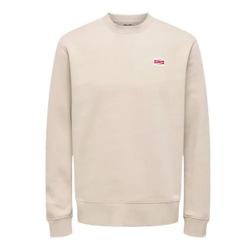 Vista 2 de Sudadera sin Capucha Hombre Only & Sons Onsdawson Reg Crew Vd Blanco