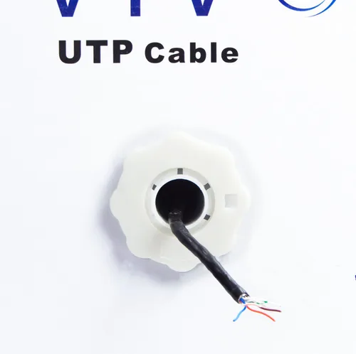 Vista 13 de VIVO Cable Cat5e a granel impermeable de 500 pies, cable Ethernet CCA, caja de extracción UTP, entierro directo al aire libre, negro, CABLE-V011