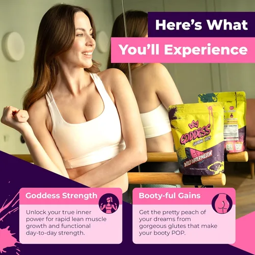 Vista 5 de Primal Queen Goddess Gomitas de Creatina – Creatina masticable baja en azúcar para mujeres Construye glúteos y músculos, recuperación más rápida