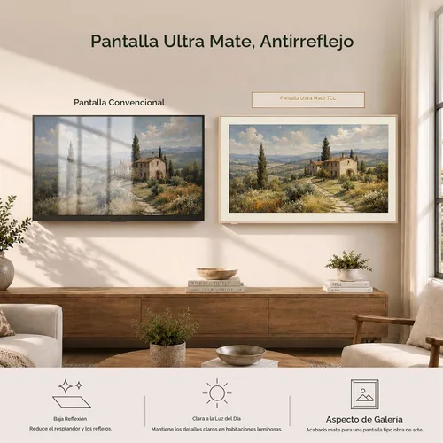 Vista 4 de TCL Marco de fotos de la serie Designer de 55 pulgadas, QLED 4K, 55A300L