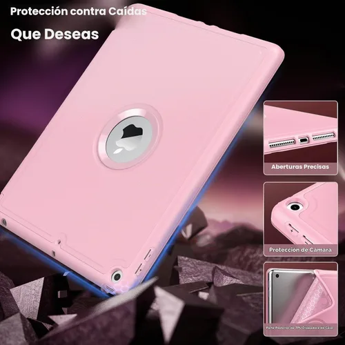 Vista 3 de MoKo Funda para iPad de 9ª/8ª/7ª generación 2021/2020/2019, rosa