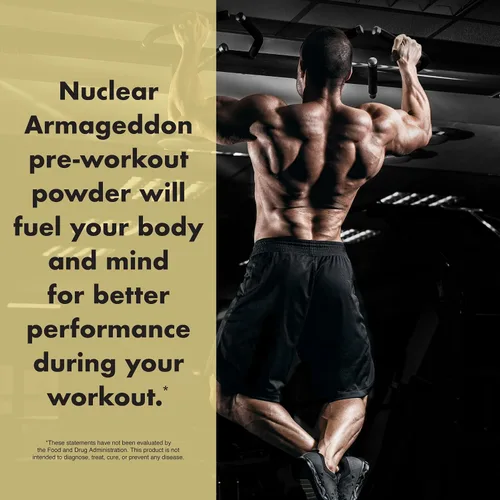 Vista 7 de Anabolic Warfare Nuclear Armageddon - Polvo de preentrenamiento para hombres y mujeres con L-citrulina, beta alanina en polvo y cafeína