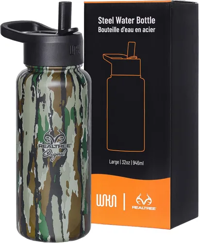 Vista 55 de Wildkin Kids - Botella de agua de acero inoxidable de 14 onzas para niños – Sin BPA, a prueba de fugas, aislada, fácil de limpiar - Ballerina