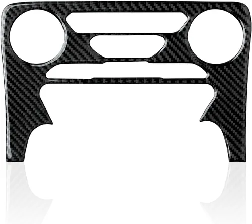 Vista 9 de Cubierta de Panel de Control Central de Fibra de Carbono para Tablero de Coche para Ford Ranger 2019 2020 2021 2022 2023 XLT Lariat XL Accesorios