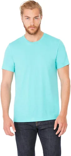 Vista 289 de Bella Canvas 3413c para hombre (1) Triblend verde + (1) Triblend rojo