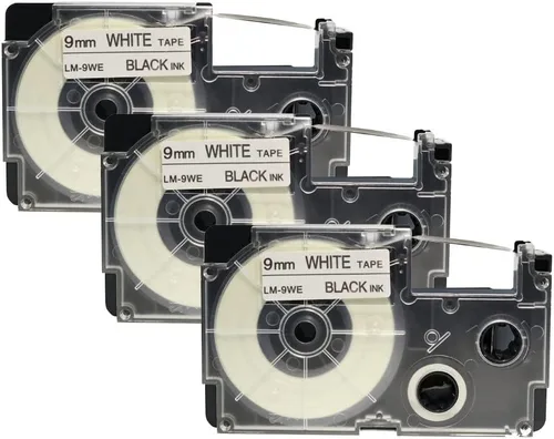 Vista 5 de LW cintas compatibles 3/8" Series label-it cintas, Negro y azul