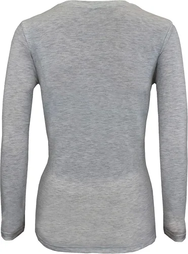 Vista 3 de Natural Uniforms Camiseta Under Scrub para mujer, cuello redondo, manga larga, paquete de 3, paquete múltiple de 3