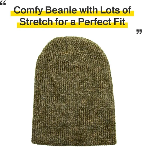 Vista 71 de KBETHOS Cómoda colección de gorros suaves y holgados de algodón de punto acrílico para invierno, cálido sombrero de esquí holgado unisex varios