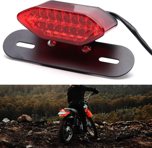 Vista 7 de DREAMIZER Juego de luces de remolque cuadrado impermeable, lámpara de luz LED ABS roja de freno, parada, cola, marcha y licencia compatible