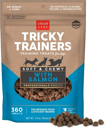 Vista 9 de Cloud Star Tricky Trainers - Golosinas suaves y masticables para entrenamiento de perros, bolsa de 5 onzas, sabor cheddar, ayuda de comportamiento