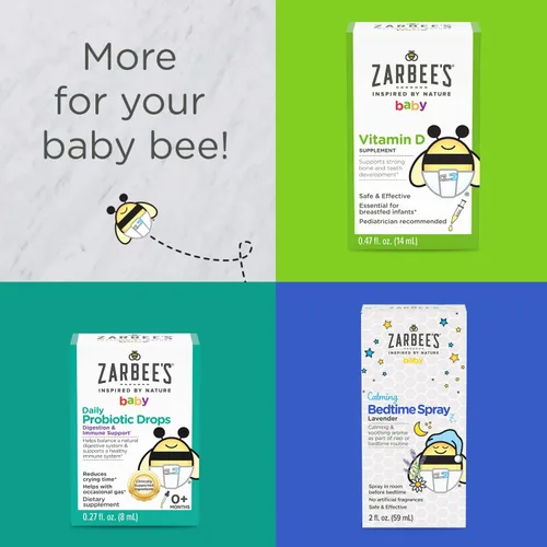Vista 7 de Zarbee's Jarabe para la tos de bebé + inmune con miel, sabor natural a uva, 2 onzas líquidas (paquete de 2)