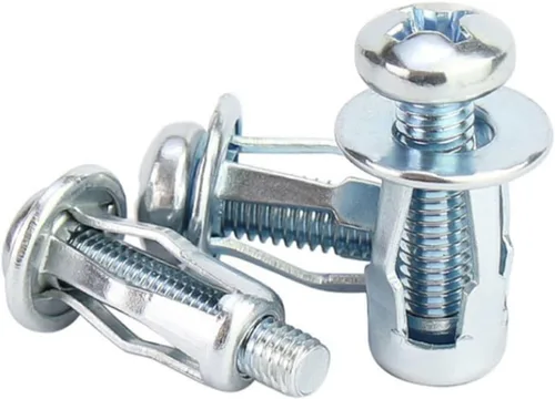 Vista 5 de Esquirla 20 tuercas de gato para tornillos de pétalos de metal, insertos roscados, tubo de expansión, tornillo de anclaje, perno de expansión