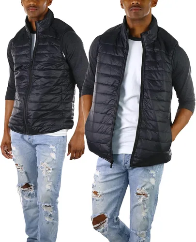 Vista 4 de ToBeInStyle Chaleco ligero con cremallera aislante para hombre