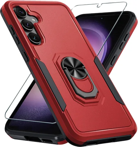 Vista 11 de Compatible con Samsung Galaxy S24/S25 Funda con Protector de Pantalla de Vidrio Templado, Resistente a Prueba de Golpes de Servicio Pesado Funda