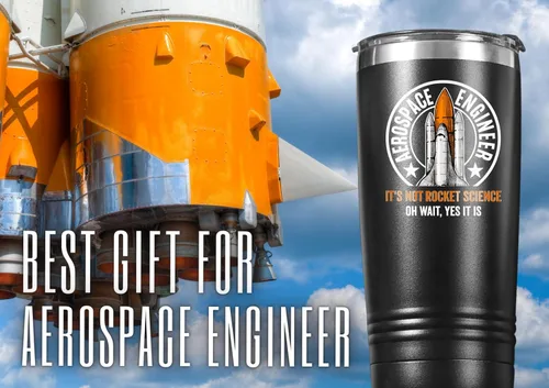 Vista 2 de Onebttl Regalos aeroespaciales para hombres, 20 onzas, regalos espaciales, vaso de acero inoxidable con tapa, taza de café de viaje con aislamiento