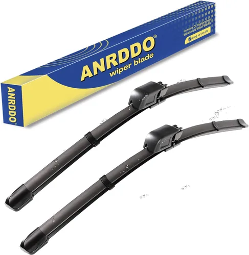 Vista 39 de ANRDDO Limpiaparabrisas de repuesto de fábrica para Audi A6 C6 S6 A6 2005-2011 Juego de limpiaparabrisas de 22"+22" con bloqueo superior