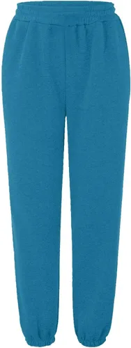 Vista 5 de Pantalones deportivos de talla grande para mujer, estilo casual, cintura elástica, pierna recta, pantalones de descanso, holgados, hasta el tobillo