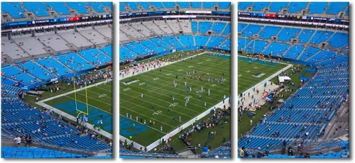 Vista 53 de TUMOVO MetLife Stadium - Decoración de pared de Nueva York, 3 piezas, lienzo, arte de pared para decoración del hogar, juegos de fútbol americano