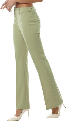 Vista 74 de Design by Olivia Pantalones de oficina de corte holgado para mujer