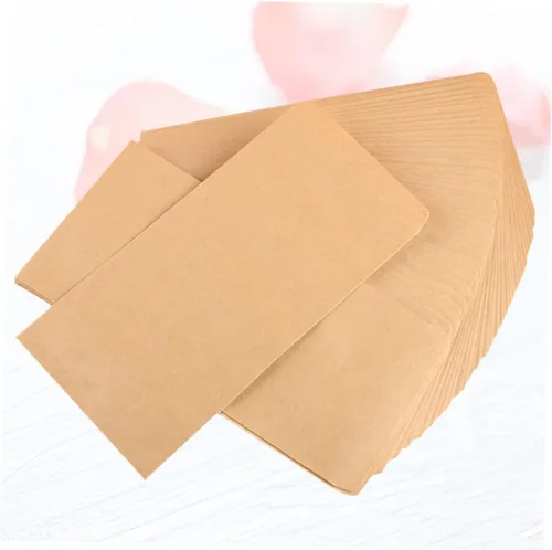 Vista 6 de Sobres de papel Kraft 6.5 in Postal Sizethick 200pcs Diseño retro para eventos
