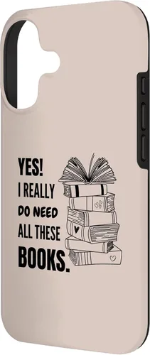 Vista 2 de Yes I Really Do Need All This Books Lover Bookish Librarian Case for iPhone 17
