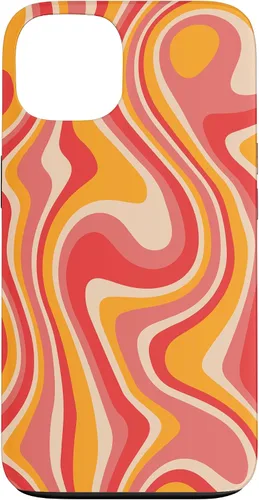 Vista 7 de Funda psicodélica para iPhone 16 Retro Groovy Liquid Swirl Hippie 70's 80's