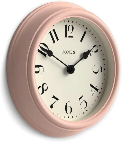 Vista 10 de JONES CLOCKS® Frieze - Reloj de pared, pequeño, elegante, clásico, redondo, 9.1 in, color crema, bonito diseño, ideal para la cocina, sala de estar