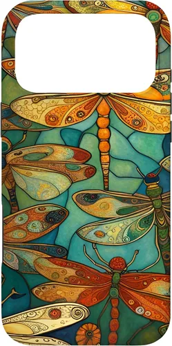 Vista 22 de iPhone 16 Dragonfly Party III Pretty Dragonflies In A Garden Flying Case