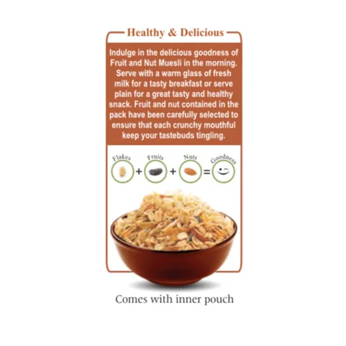 Vista 7 de Patanjali Muesli Fruit & Nut 450G-T