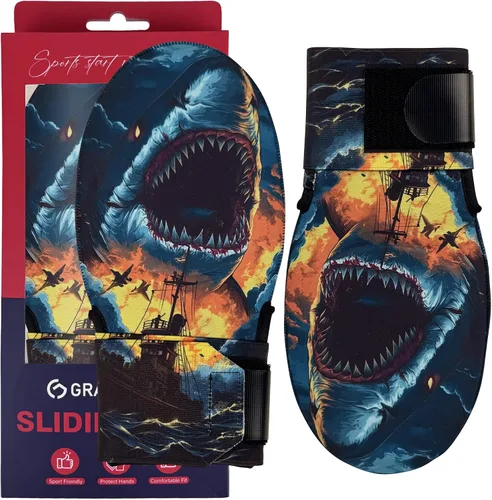 Vista 9 de Gracfulcub Guante deslizante de béisbol, guante deslizante de béisbol y softbol, diseño ergonómico que protege los dedos (gesto de bandera)
