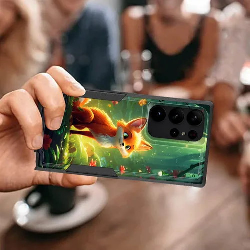 Vista 82 de Funda para Galaxy A14 5G, resistente de doble capa híbrida de policarbonato duro, goma suave, a prueba de golpes, funda protectora resistente