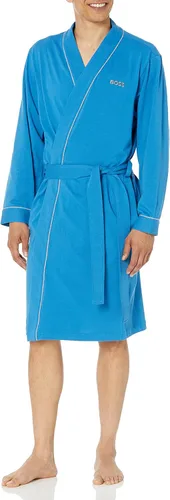 Vista 9 de BOSS Bata kimono de algodón para hombre Verde Oliva Profundo