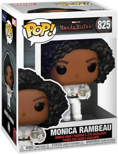 Vista 3 de POP Marvel WandaVision Monica Rambeau Funko POP Figura de vinilo con funda protectora compatible POP Box, multicolor, 3.75 pulgadas