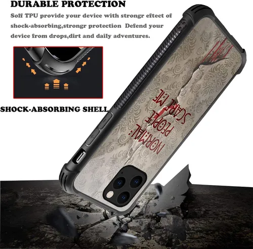 Vista 4 de CARLOCA Funda compatible con iPhone 12 Pro Max, funda de American Horror Story para iPhone 12 Pro Max para niñas y niños, diseño gráfico, a prueba