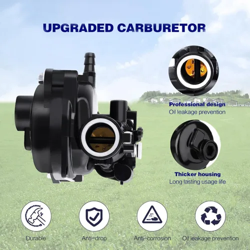Vista 5 de Carburador de cortacésped para 300E 450E 500E 550EX 08P502 09P602 125CC 140CC Reemplazo del carburador 799583 593261 591979 591160 590556