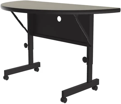 Vista 9 de Correll Deluxe (HPL) Mesa de oficina abatible, 24 x 48 pulgadas, cereza