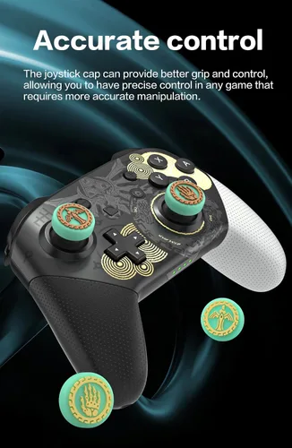 Vista 4 de Empuñaduras de pulgar para mando Switch Pro, tapas de joystick compatibles con el controlador Switch Pro, controlador PS5, controlador PS4