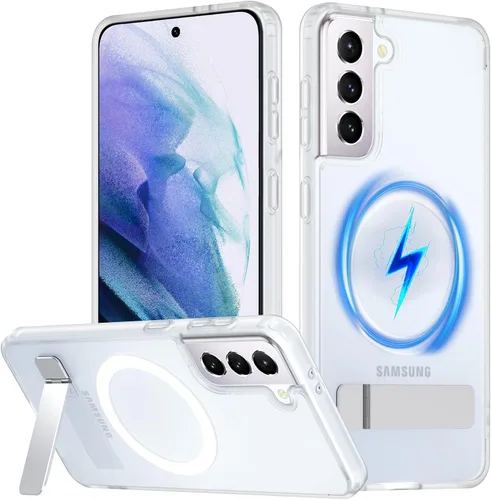 Vista 32 de OWKEY Funda magnética para Samsung Galaxy A15 5G con protector de pantalla y soporte, funda magnética para protección de grado militar Magsafe a