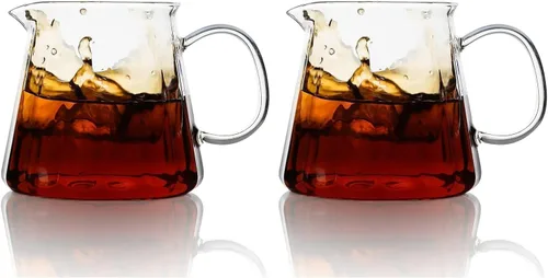 Vista 9 de watchget Servidor de vidrio de borosilicato de 500ml/17oz verter sobre