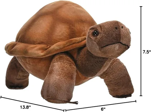 Vista 6 de Wild Republic Peluche de tortuga del desierto, animal de peluche, regalos para niños, Cuddlekins de 12 pulgadas, multicolor, 0 años