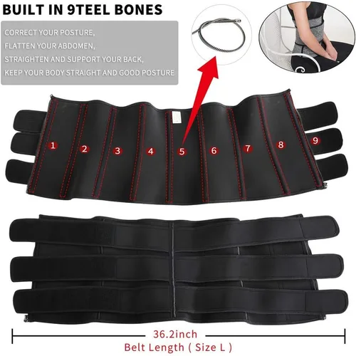 Vista 4 de Entrenador de cintura para mujer, pérdida de peso, moldeador de cuerpo, faja moldeadora de cintura, faja moldeadora de abdomen