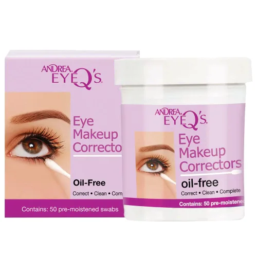 Vista 6 de Andrea Eyeq's - Correctores de maquillaje de ojos sin aceite, hisopos prehumedecidos, 50