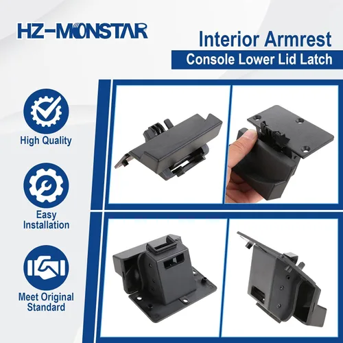 Vista 6 de Pestillo de tapa inferior de la consola del reposabrazos interior compatible con Dodge Ram 1500 Classic 2013-2018, Ram 2500 2013-2017, Ram 3500