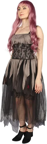 Vista 2 de Disfraz de gótico de zombi HC-065 para mujer adulta, S